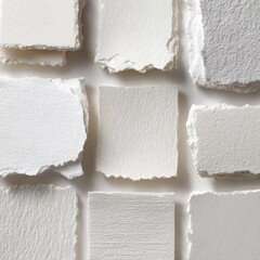 White And Gray Paper Squares Texture