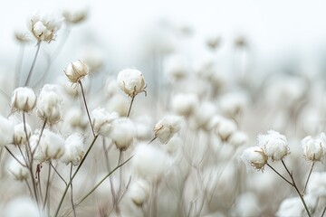 Soft Focus White Fluffy Flowers