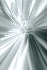 Abstract White Fabric Drape Design