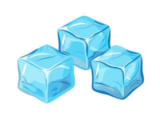 Transparent Ice Cubes for Refreshing Drinks: Cool and Crystalline Elements Ideal for Beverage Advertisements, Summer Themes, and Party Graphics

