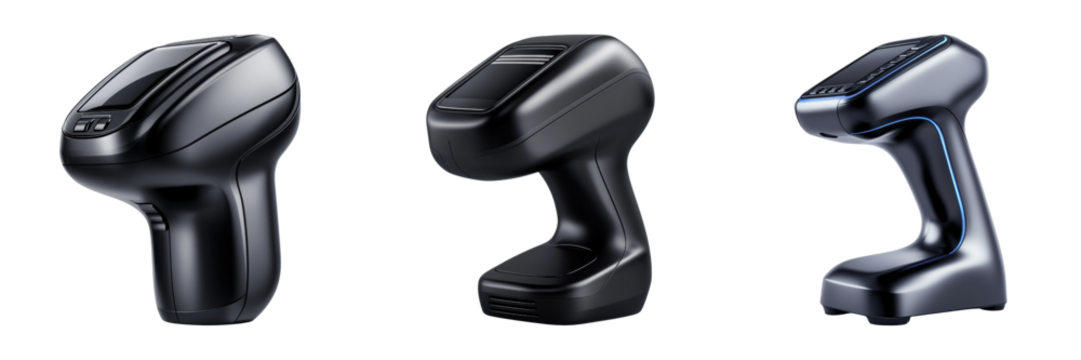 Modern barcode scanners showcasing innovative designs