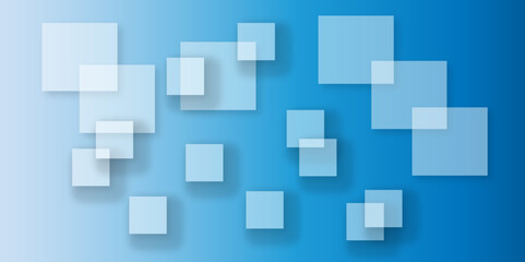 Blue background Abstract Geometric pattern light. material in triangle diamond and blue squares shapes. Blue technology square business background with motion gradient blue light effect. colorful wall