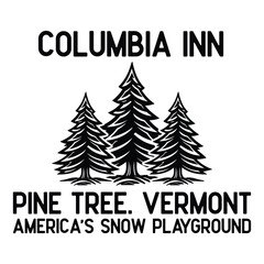 White Christmas Movie Columbia Inn Pine Tree Vermont Shirt, Winter Crewneck Sweatshirt, 90s Christmas Song Sweatshirt, Xmas Sweatshirt Gift
