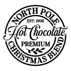 North Pole Hot Chocolate svg, North Pole waterslide, Hot Chocolate svg, Christmas waterslide, Hot Chocolate svg png dxf jpg eps
