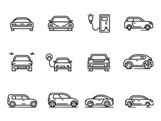 Obraz premium Electric car innovation powering green transportation