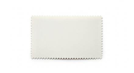 A mock plain white leather tag isolated on white