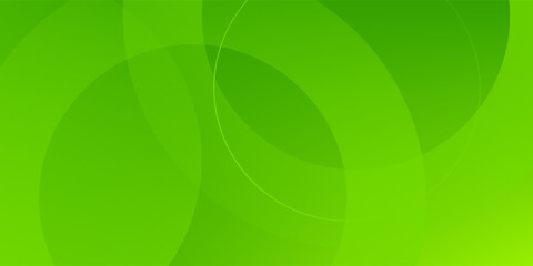 Obraz premium Abstract green background with circles. Dynamic shapes composition. Eps10 vector