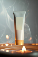 Mock up of cosmetic product