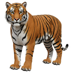 Obraz premium Magnificent Tiger A Striking Portrait of Wildlife Beauty
