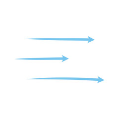 Airflow icon vector. Fresh air circulation for air purification, ventilation or conditioning visualization