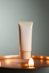Mock up of cosmetic product