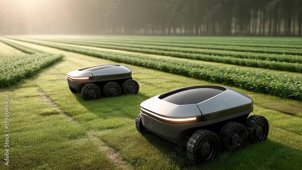 Poster smart agricultural robots field automation operations