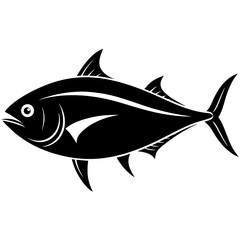 Obraz premium Tuna fish vector illustration perfect for posters, icon, t-shirts, cards, wall art prints and ai design.