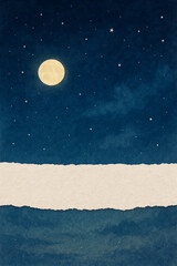 Naklejka premium moon and stars