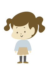 立っている女の子