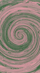 Serene Swirl Gentle Rose and Olive Green Vortex - A Calming Abstract Background Texture