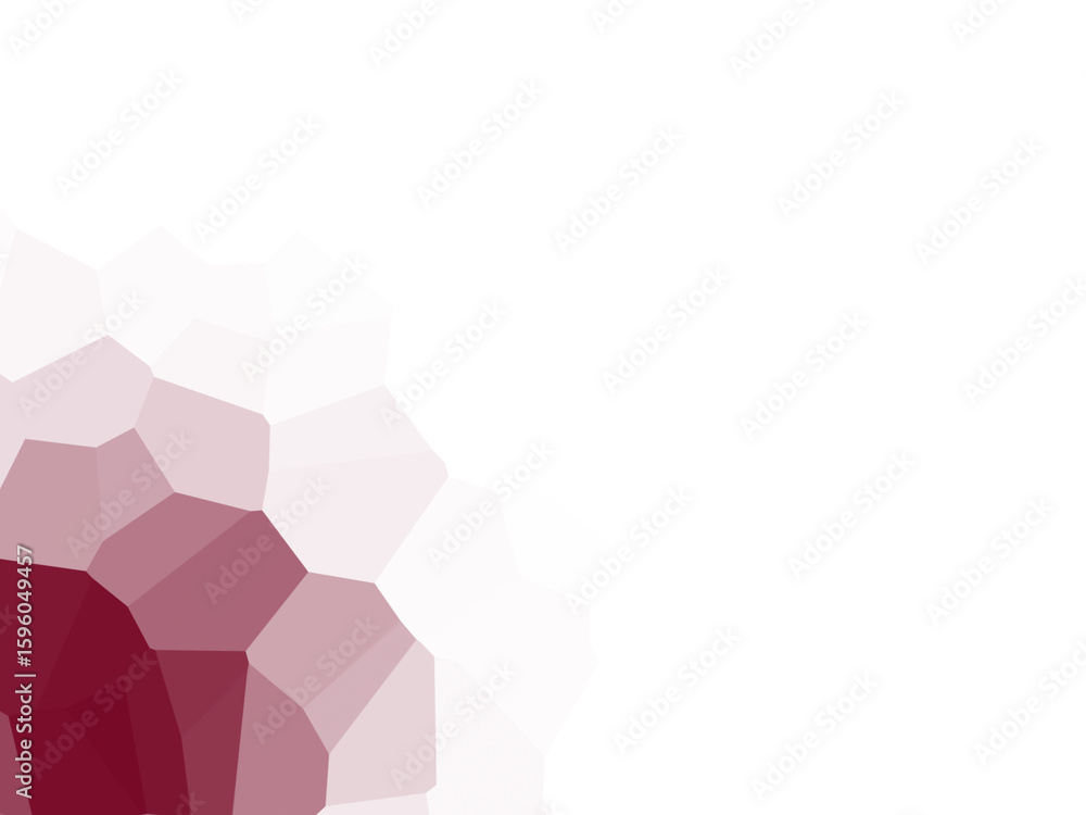 Poster abstract polygon background with burgundy and red colors in geometric style