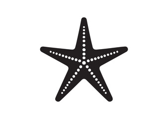 Starfish Silhouette Vector Illustration