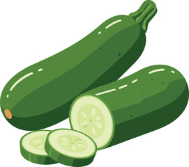 Fresh zucchini vegetable healthy food