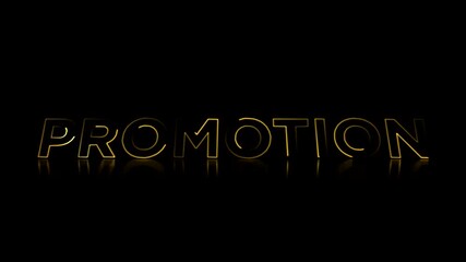 Golden Promotion Announcement Marketing Campaign Design