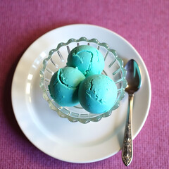 Gourmet Ice Cream Treat Simple And Appealing Composition
