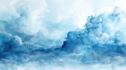 Stunning Blue Cloud Formations: Abstract Sky Background Texture for Design Projects