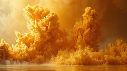 Golden Abstract Clouds: Stunning Texture and Background for Design Projects