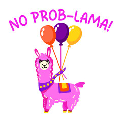 A flat typographic sticker depicting birthday pinata