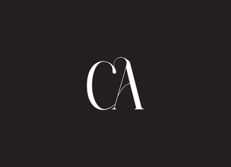 CA initial creative logo design and monogram logo