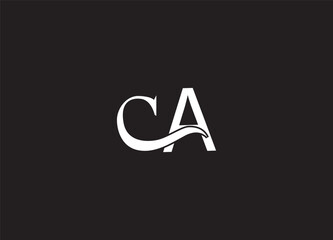 CA initial creative logo design and monogram logo