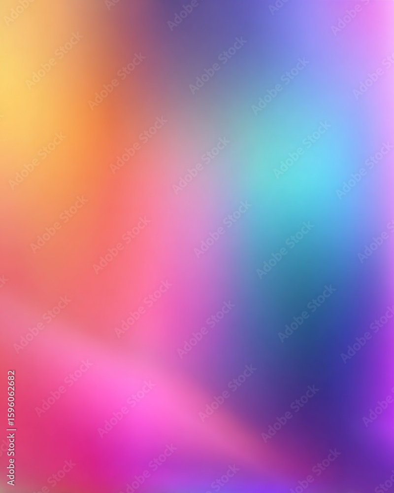 Wall mural smooth abstract color gradient background in soft pastel hues