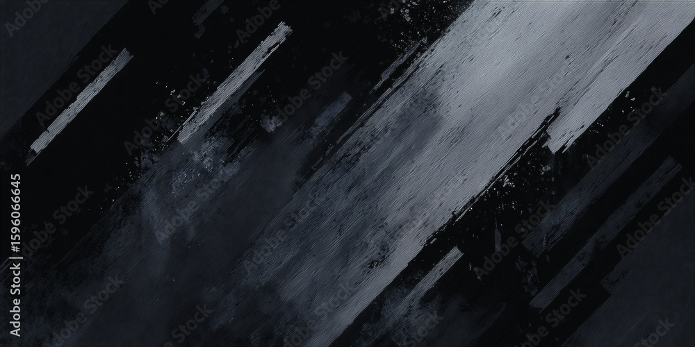 Poster abstract dark design with diagonal lines and a misty effect. the image evokes a sense of mystery and