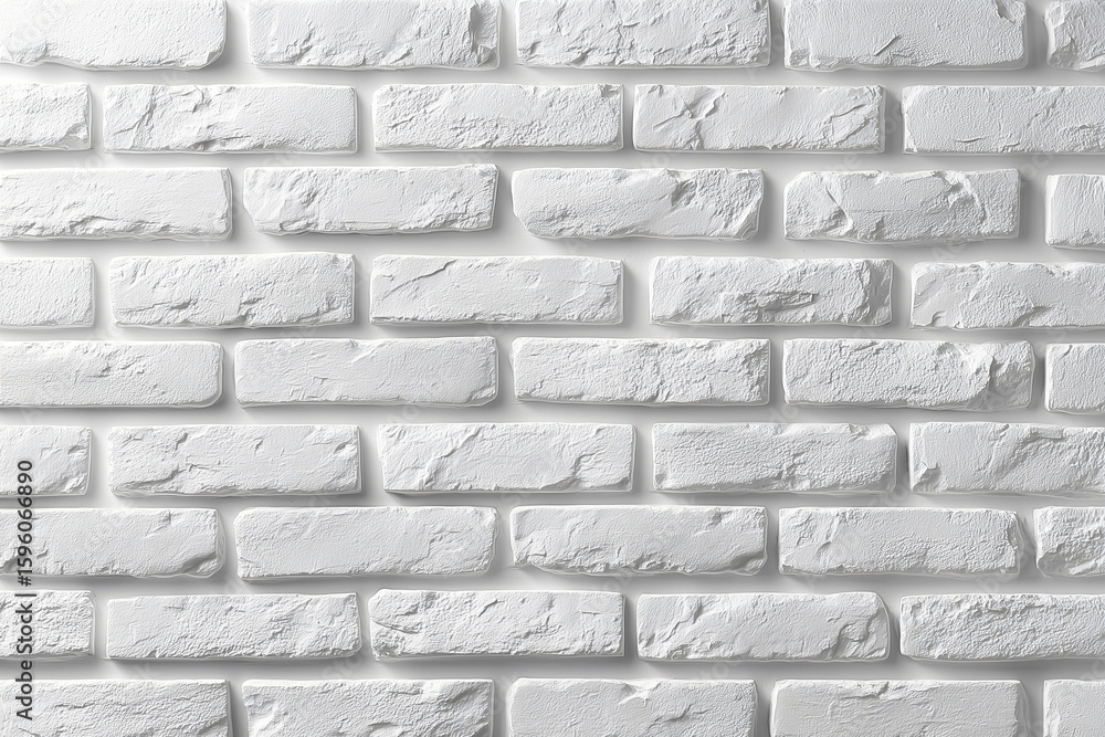 Aufkleber a close-up view of a textured brick wall. the wall features a pattern of rectangular bricks, with a 