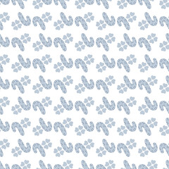 Merry Christmas pattern with candy canes winter decor elements for postcards, fabric surface, wallpapers, packaging, paper, wrapping paper, gift wraps and more.