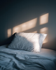 Depressed Pillow and Window Shadows – Symbol of Sleepless Nights