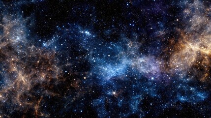 Colorful Deep Space Nebula With Stars
