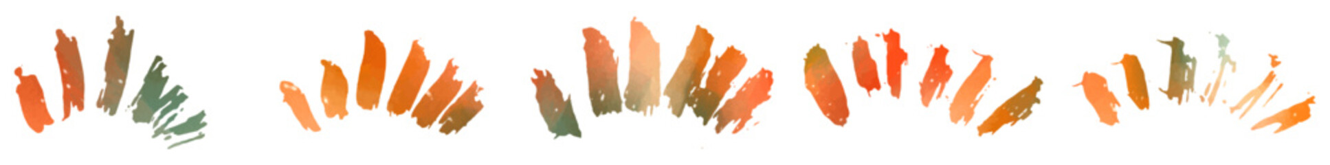 Sunburst Brush Stroke Collection with Hand Painted Texture