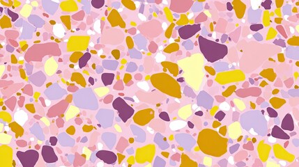 Abstract pattern of multicolored mosaic tiles.