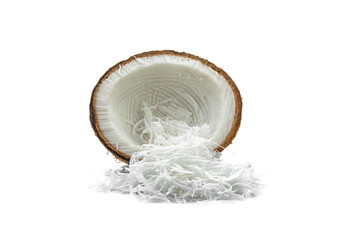 cocnut milk on a white,isolated