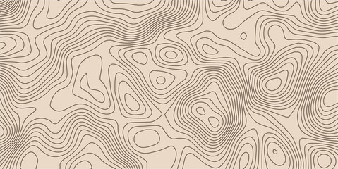 abstract golden luxury topographic line Background of the topographic map. Topographic map lines, contour background. Geographic abstract grid.