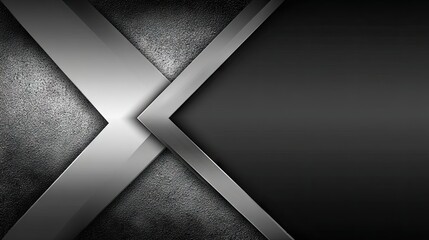 Abstract design with intersecting metallic elements.