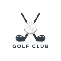 vintage golf club emblem logo template