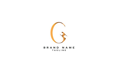 CH, HC, GH, HG, Abstract initial monogram letter alphabet logo design
