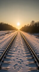 Fototapeta premium Breakfast Table with Toast, Berries, and Tea Cups in Soft Morning Light