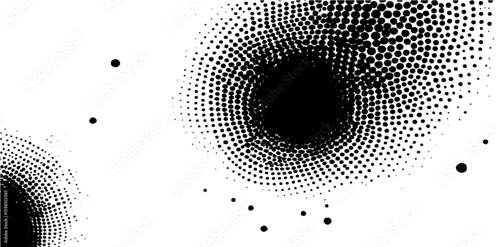 Poster abstract halftone dot pattern for a modern digital art background design