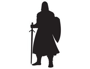  MEDIEVAL WARRIOR SILHOUETTE