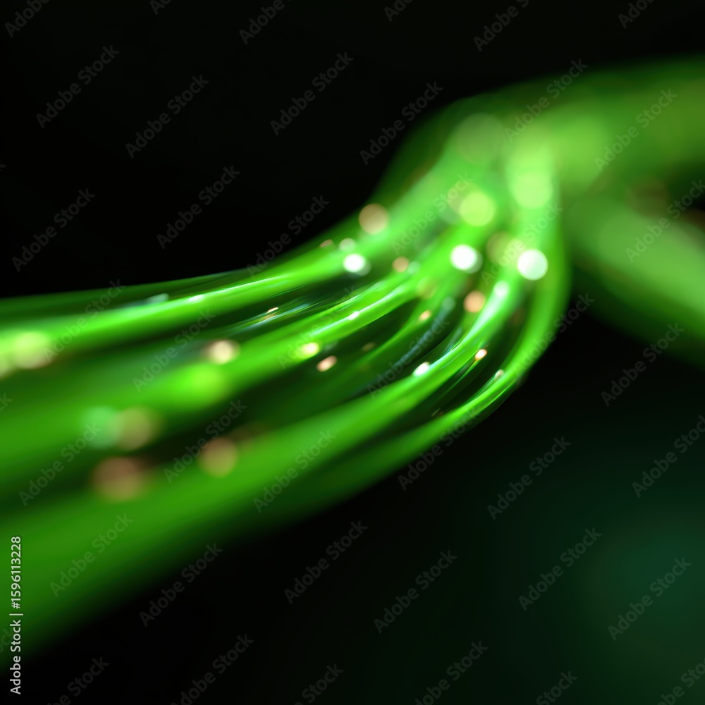 Poster abstract background: flowing data streams representing optimized logistics routes, predictive analyt