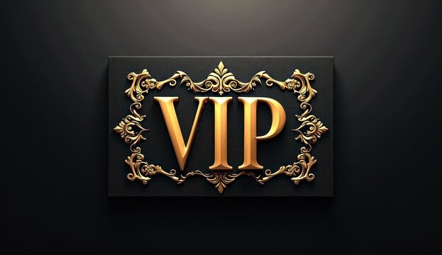 luxury template for vip club card in black and gold