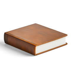 Obraz premium Luxurious leather photo album book memory keeper on a Transparent Background