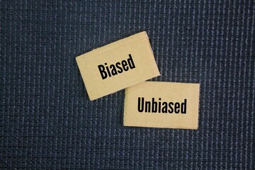 Two words unbiased and biased. Biased data is skewed or misrepresented, while unbiased data accurately reflects the population or phenomenon being studied.